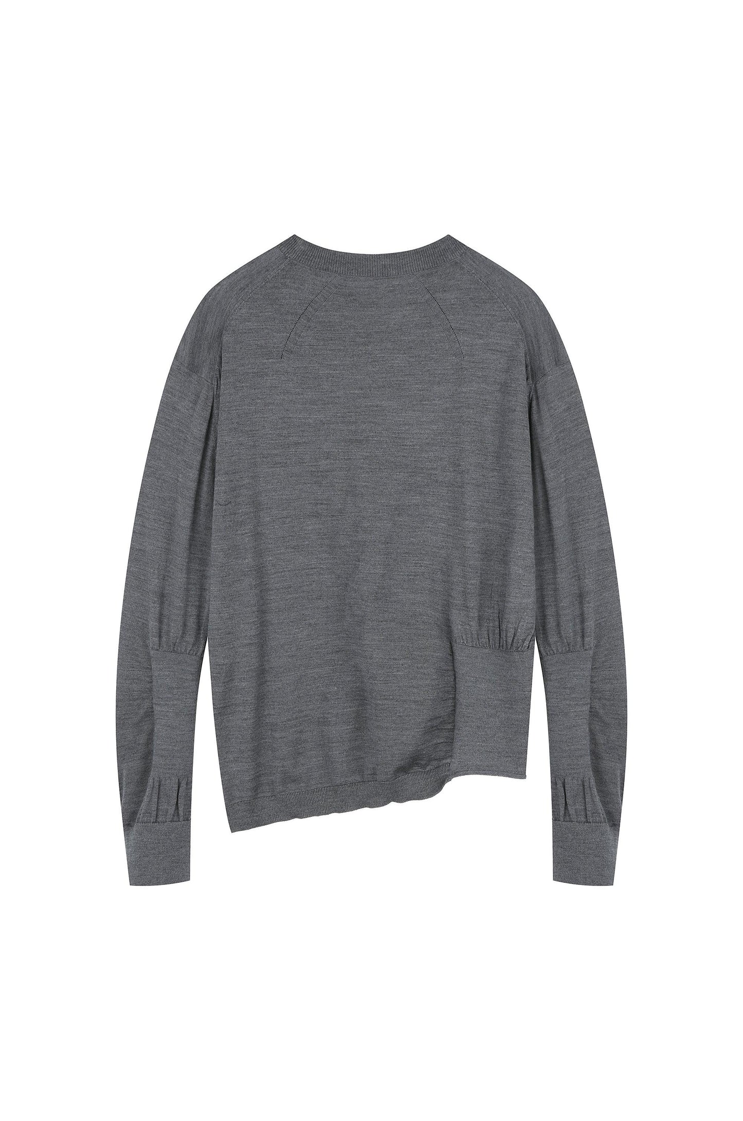 Hem Detailed Wool Knitted Top