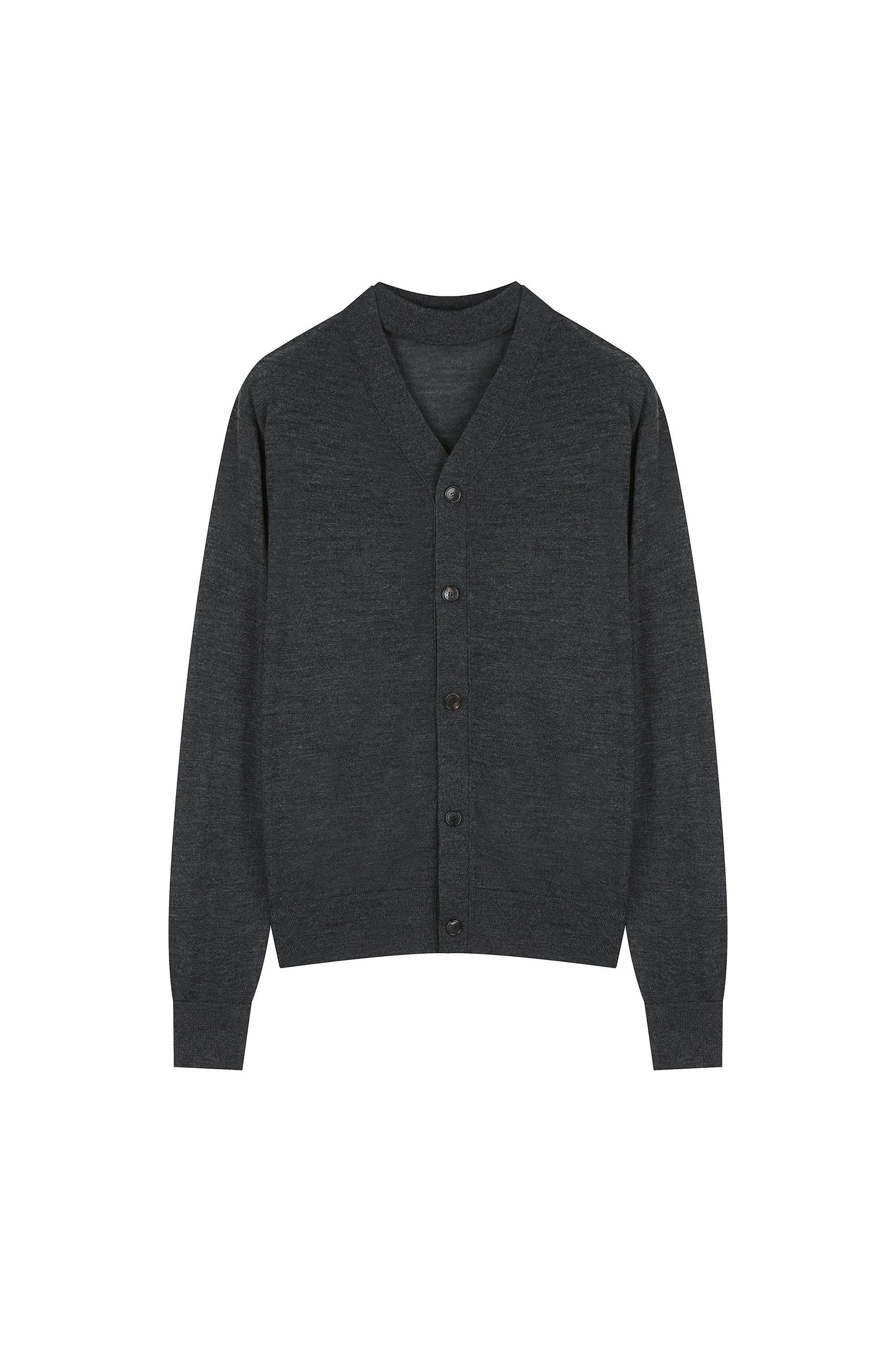 Cardigan Detail Wool Knitted Top