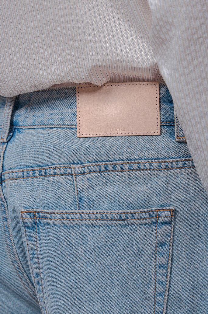 Slim Slit Denim Pants