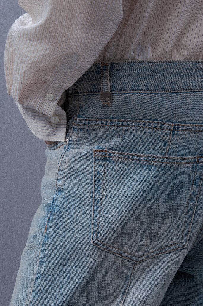 Slim Slit Denim Pants