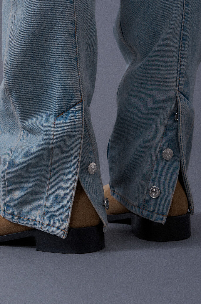 Slim Slit Denim Pants