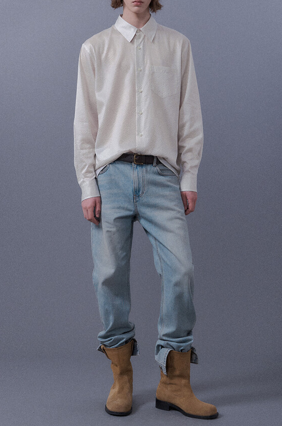 Slim Slit Denim Pants