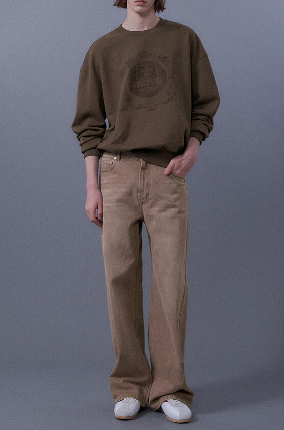 Twisted Side Seam Denim Pants