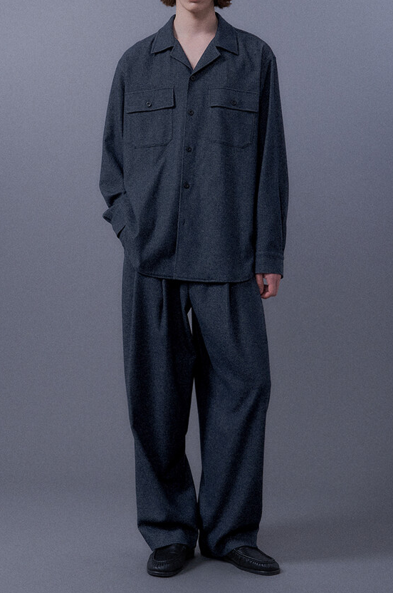 Denim Like Wool Shirt