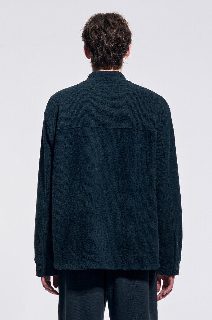 Shirt-Style Knit Cardigan