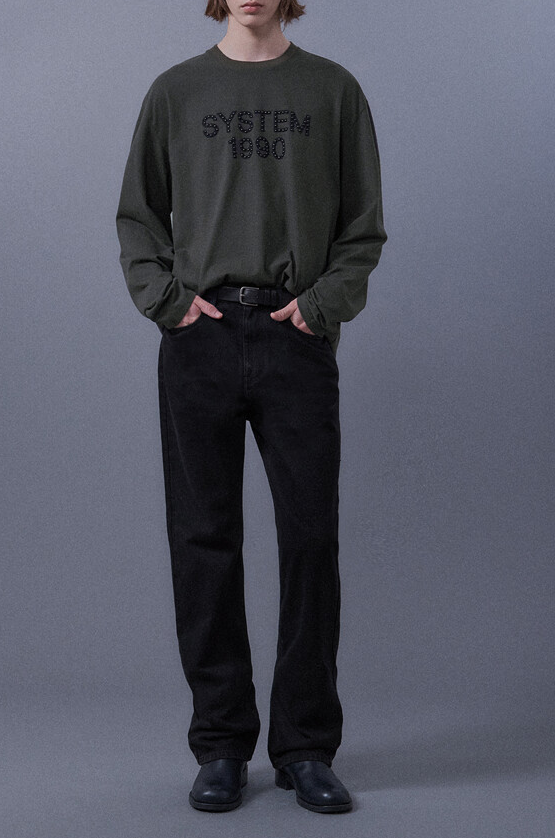 Straight Denim Pants