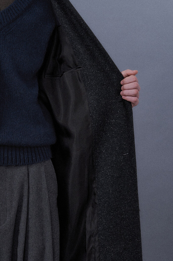 Notched Lapel Single Coat