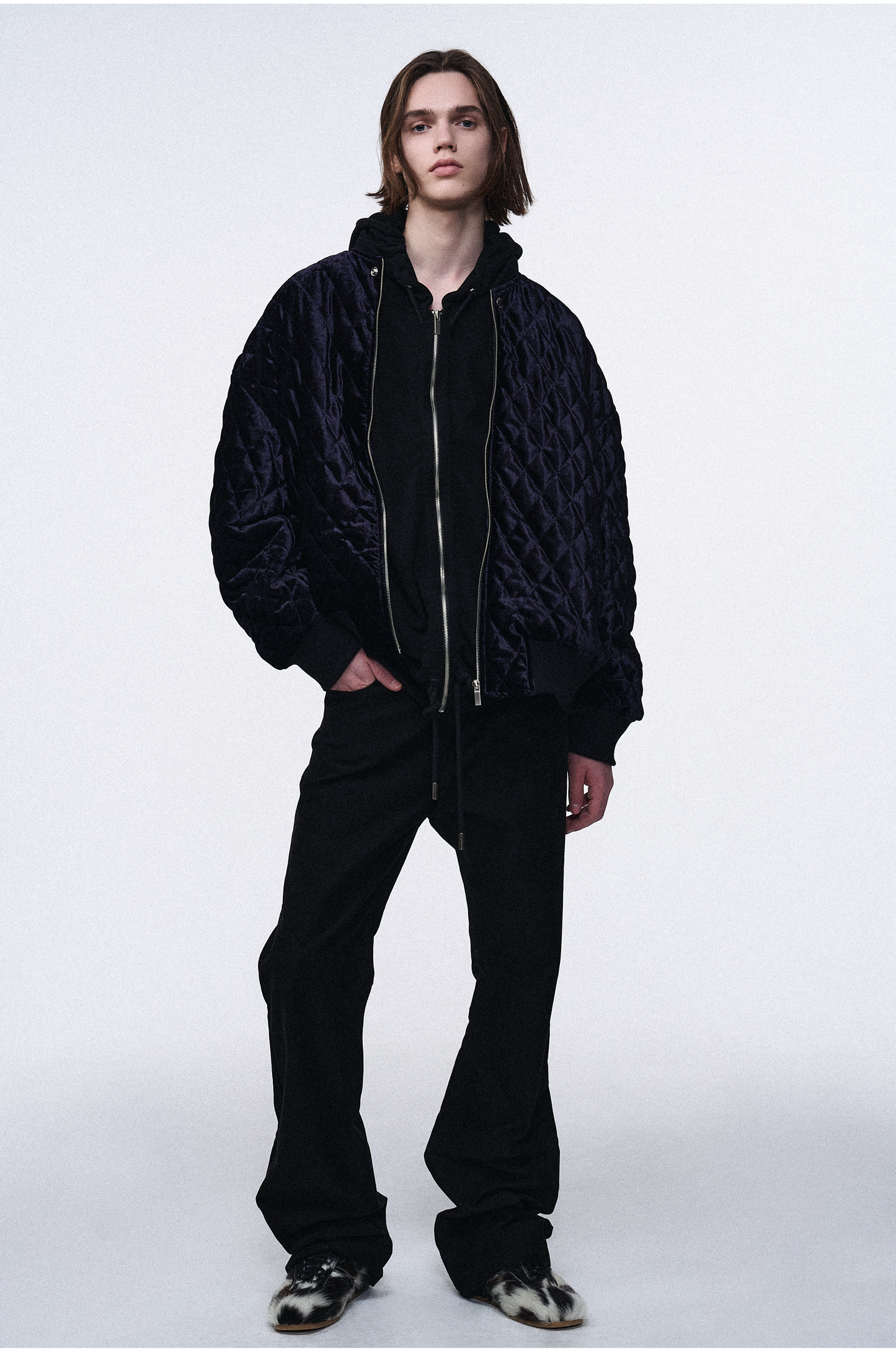 Velvet Quilted Blouson