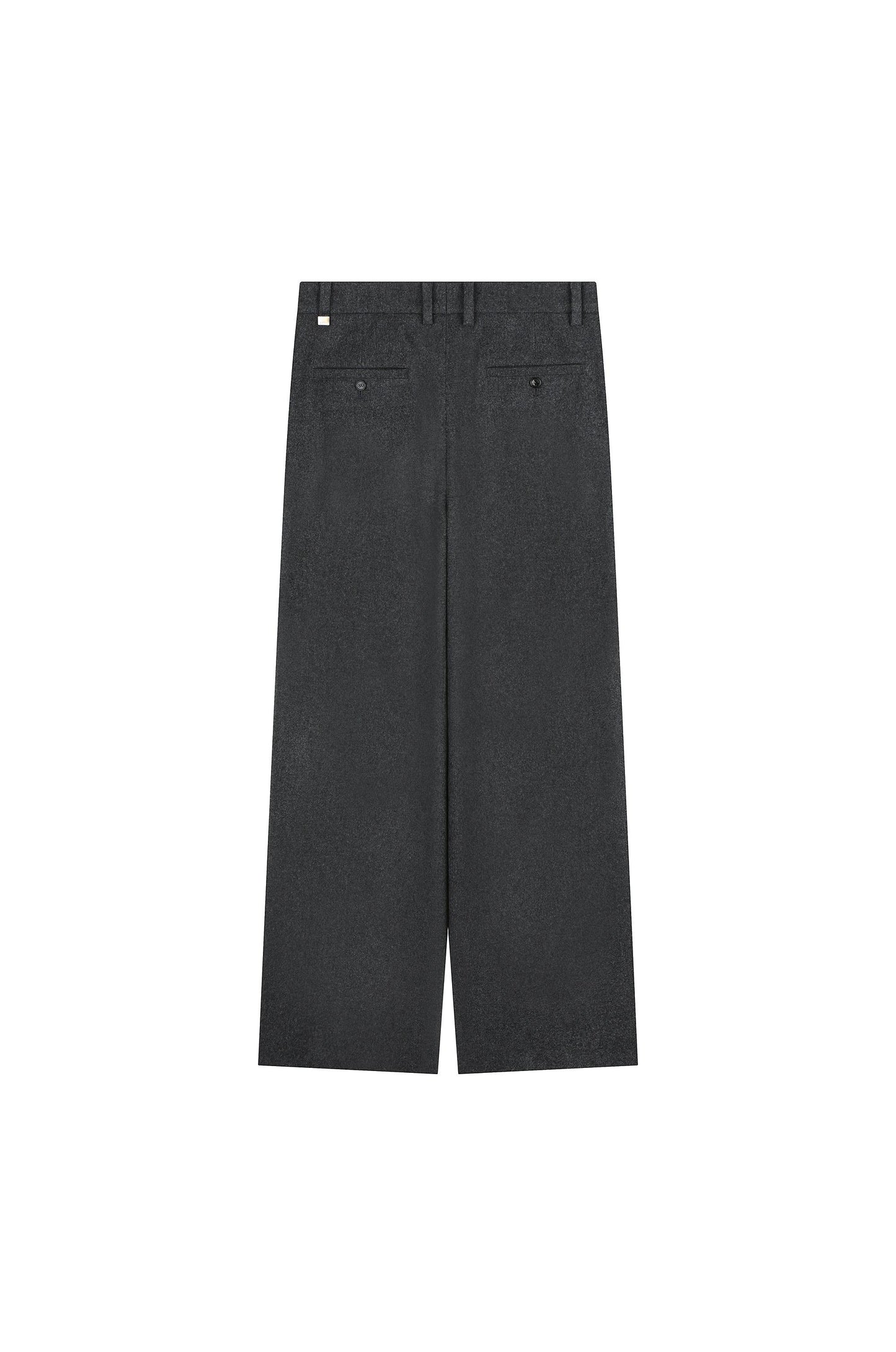 Two Tuck Wide Heavy Wool Pants