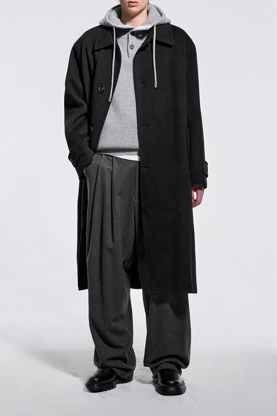 LIDNM T/W KERSEY BALMACAAN COAT LIDNM T/W KERSEY BALMACAAN COAT M