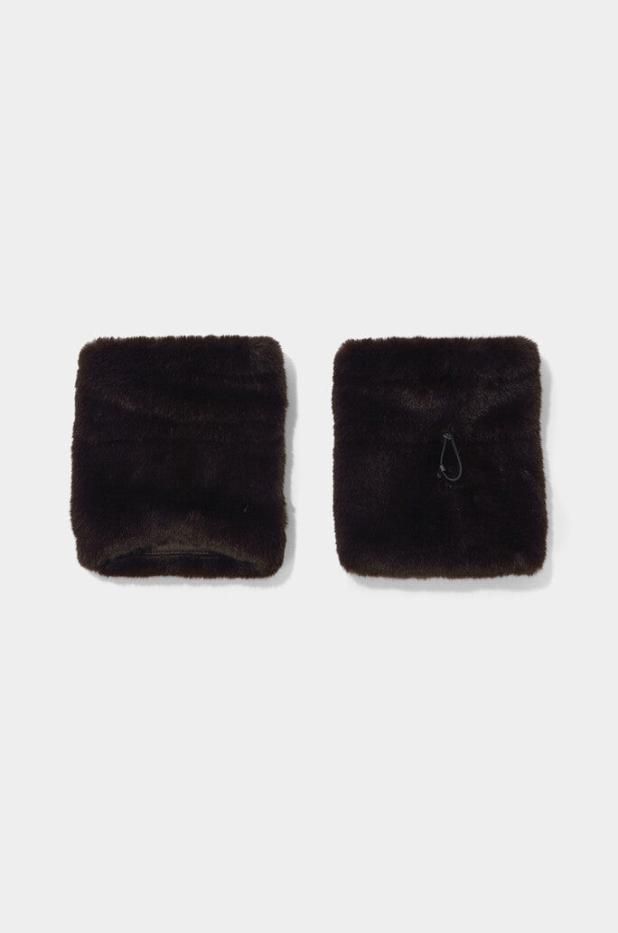 Fur Drawstring Leg Warmer