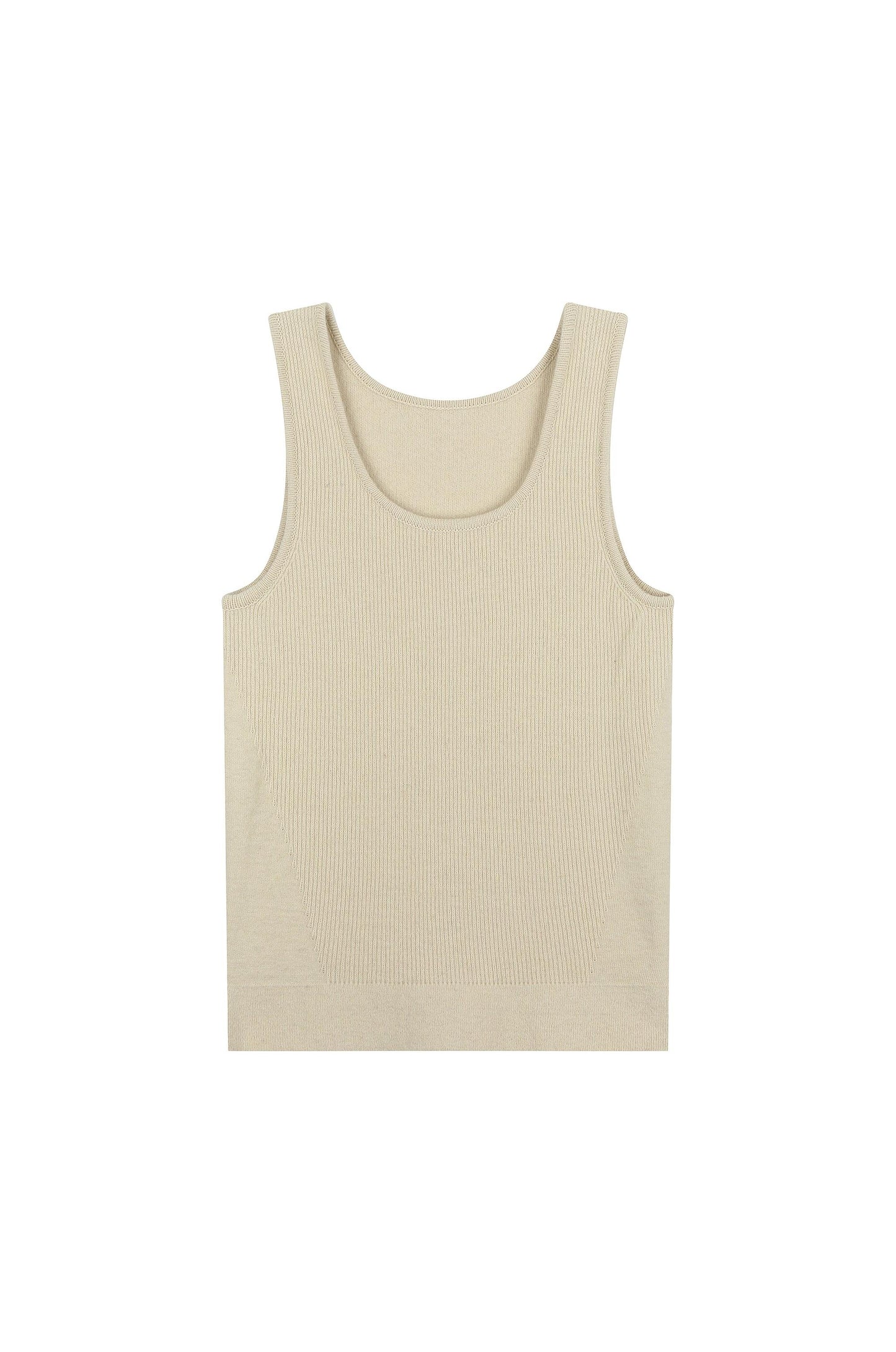 Whole-Garment Knit Top With Vest