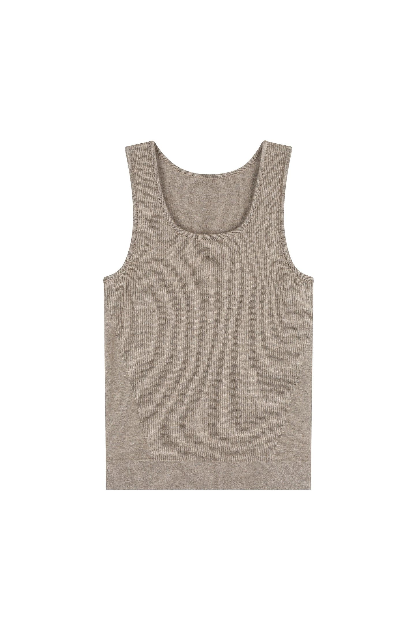 Whole-Garment Knit Top With Vest