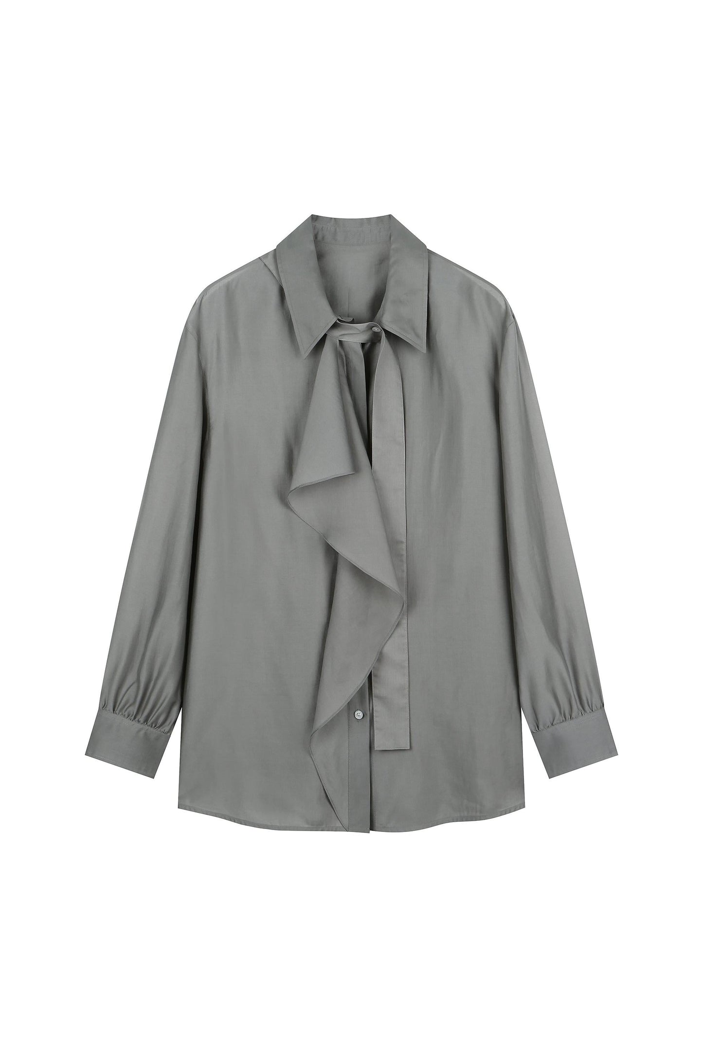 Classic Ruffled Fluid Blouse