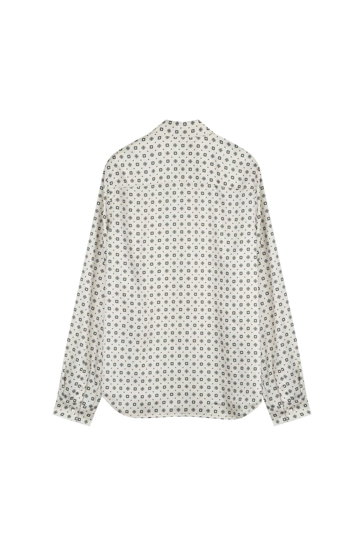 All-Over Patterned Fluid Blouse