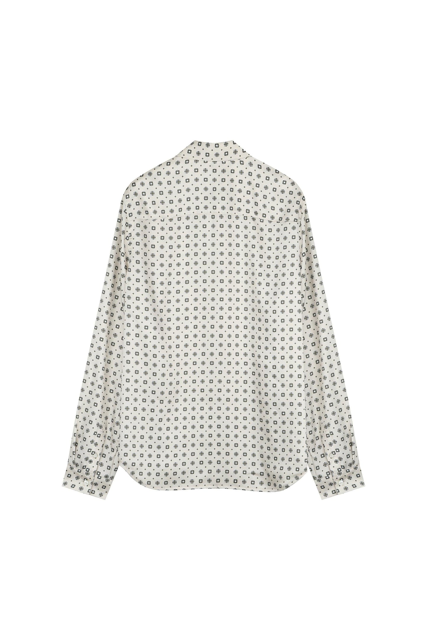 All-Over Patterned Fluid Blouse