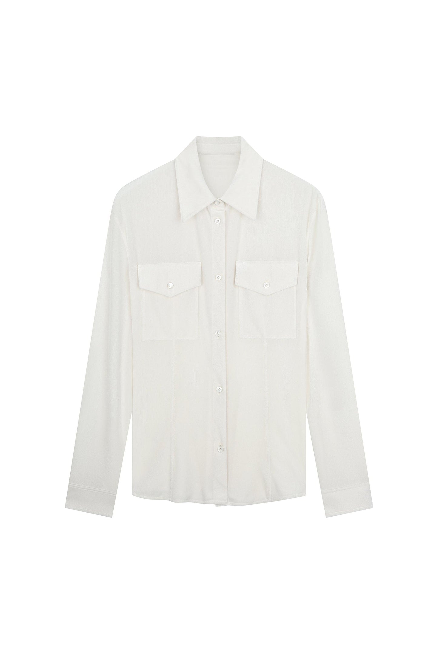Slim Fit Velvet Shirt