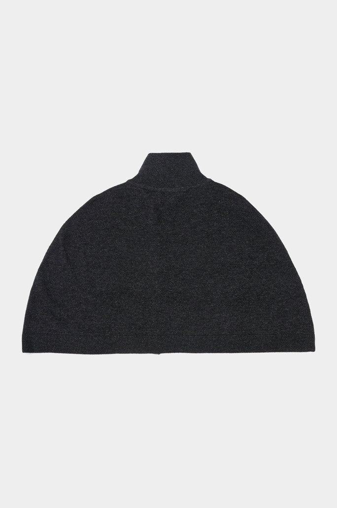 Wool-Blend High-Neck Cape Scarf