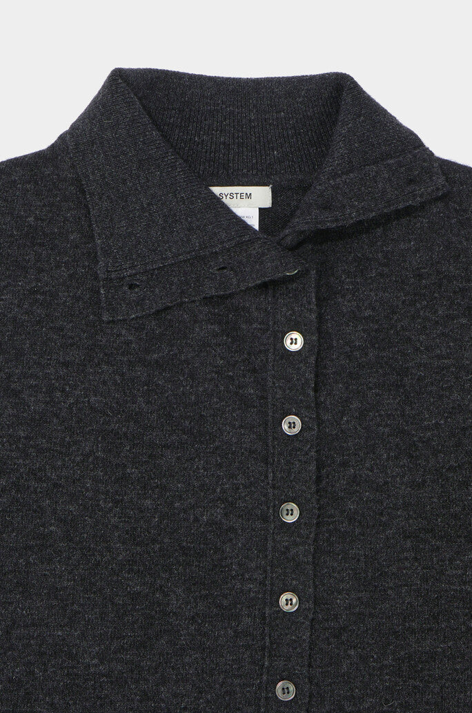 Wool-Blend High-Neck Cape Scarf