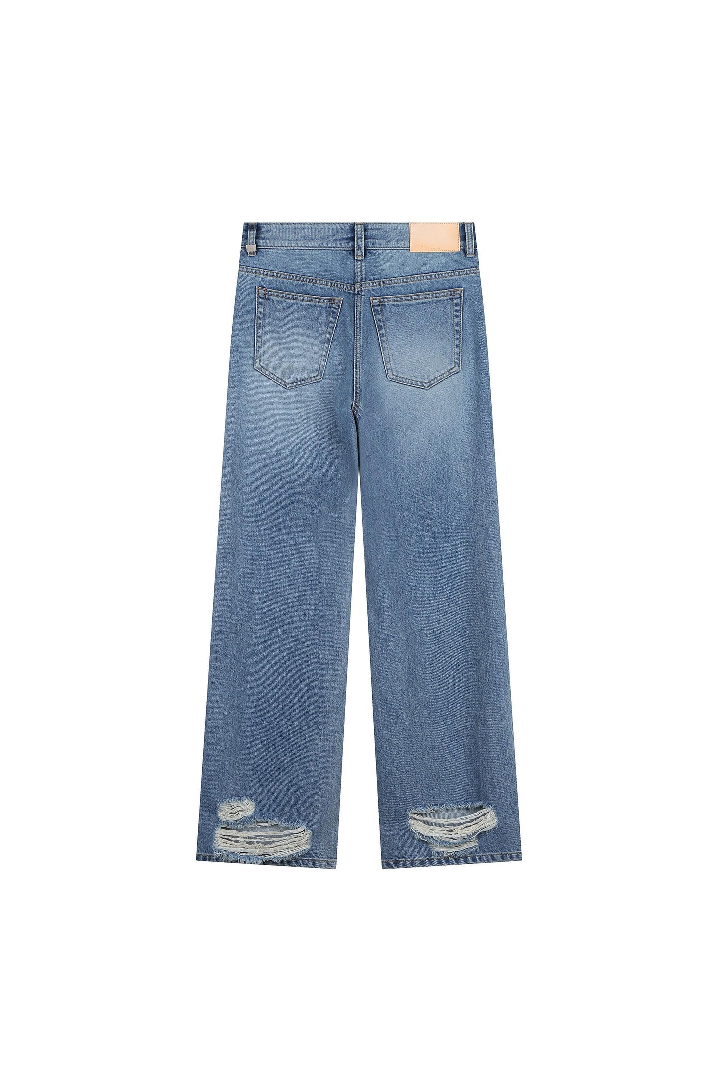 Twisted Hem Point Denim Pants