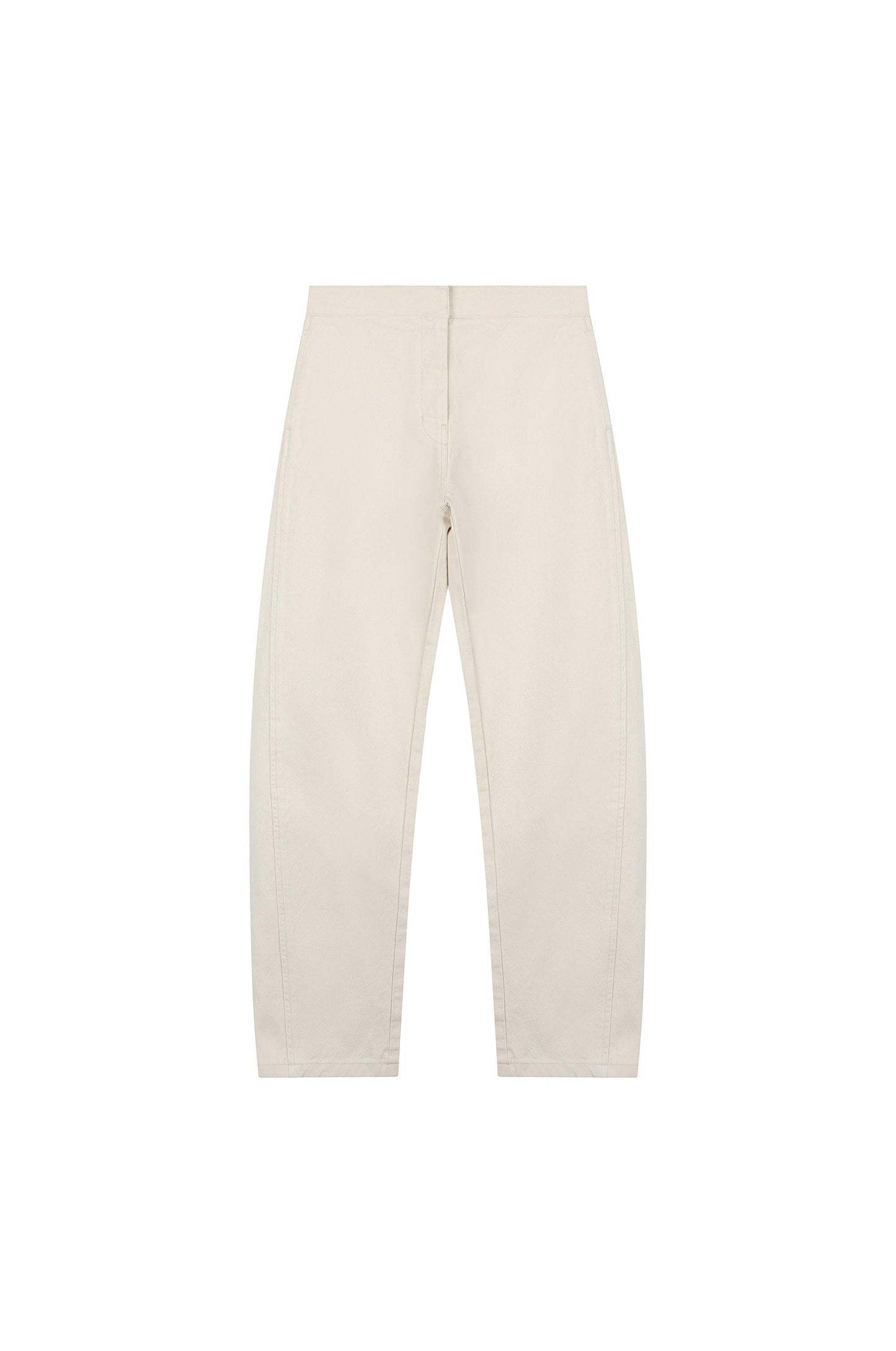 Curved Silhouett Denim Pants