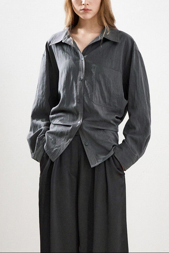Crinkled Multiway Shirt