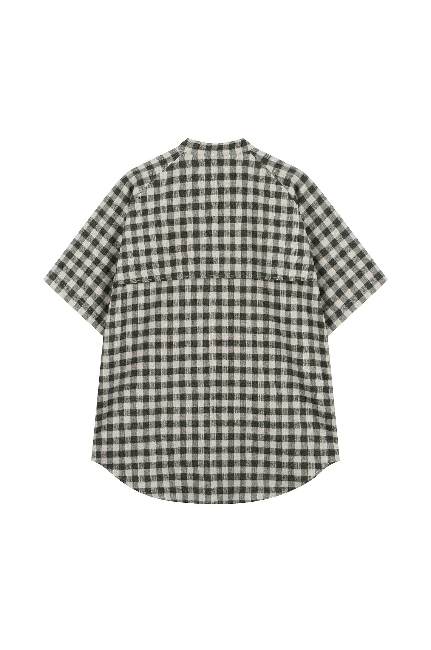 Fluid Drapery Checkered Shirt