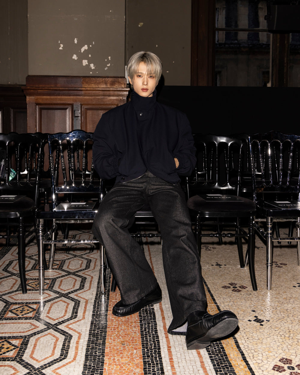 K-pop artist Jisung of NCT at SYSTEM 26FW Paris Presentation