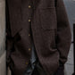Tweed Fabric Jacket With Scarf