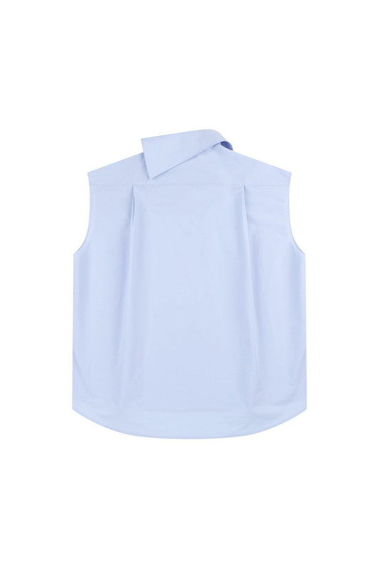 Collar Detailed Sleeveless Blouse System