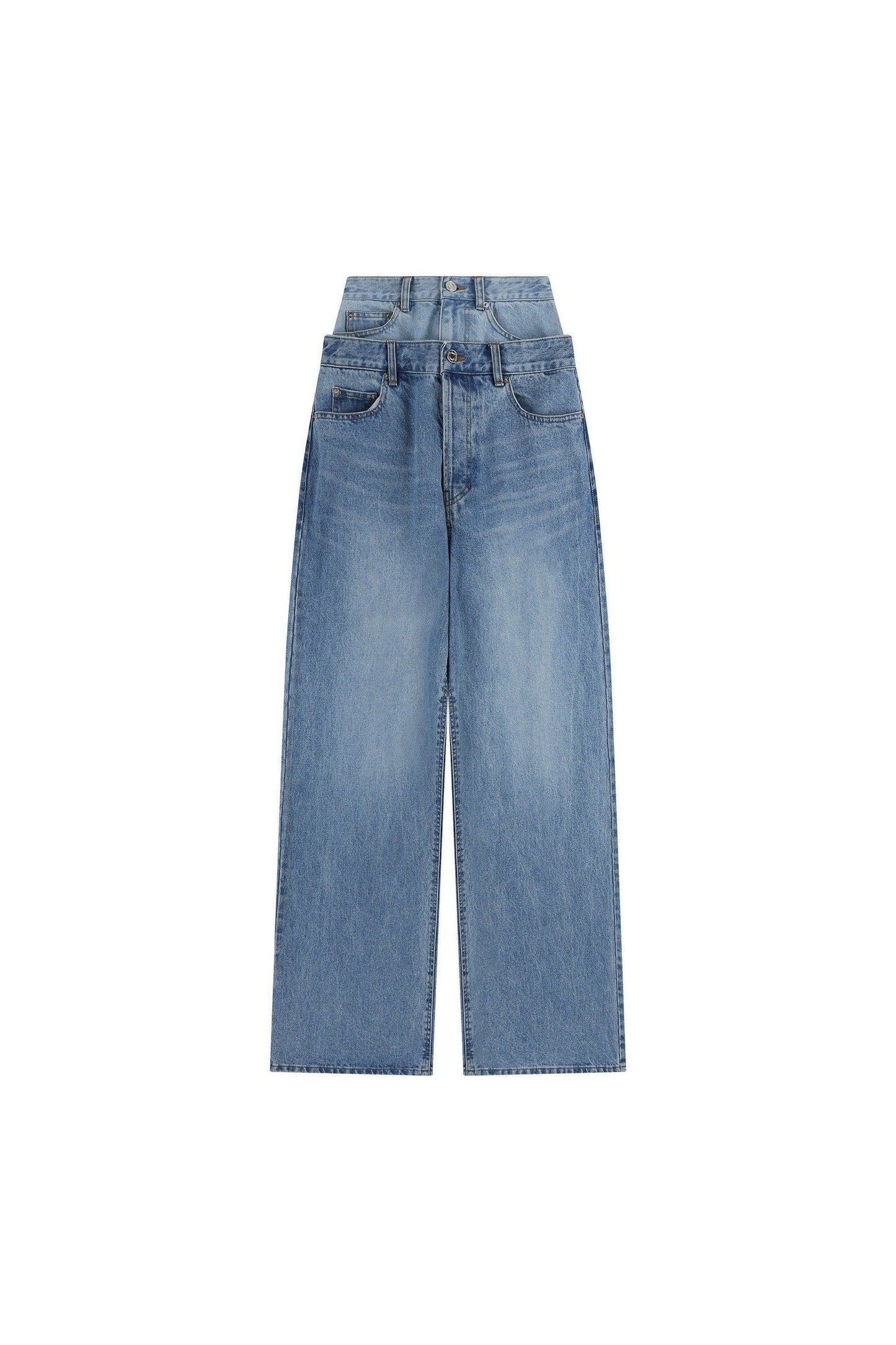 Double Waisted Denim Pants System