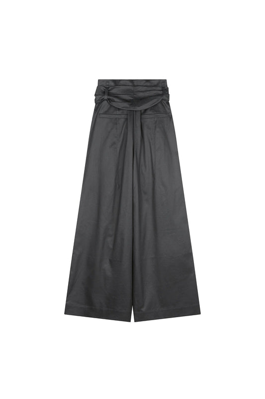 High Waist Three Tucks Wide Pants System