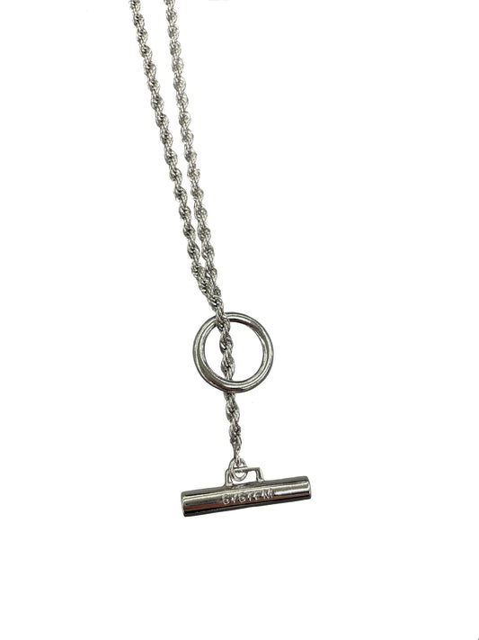 Silver Bar Toggle Necklace