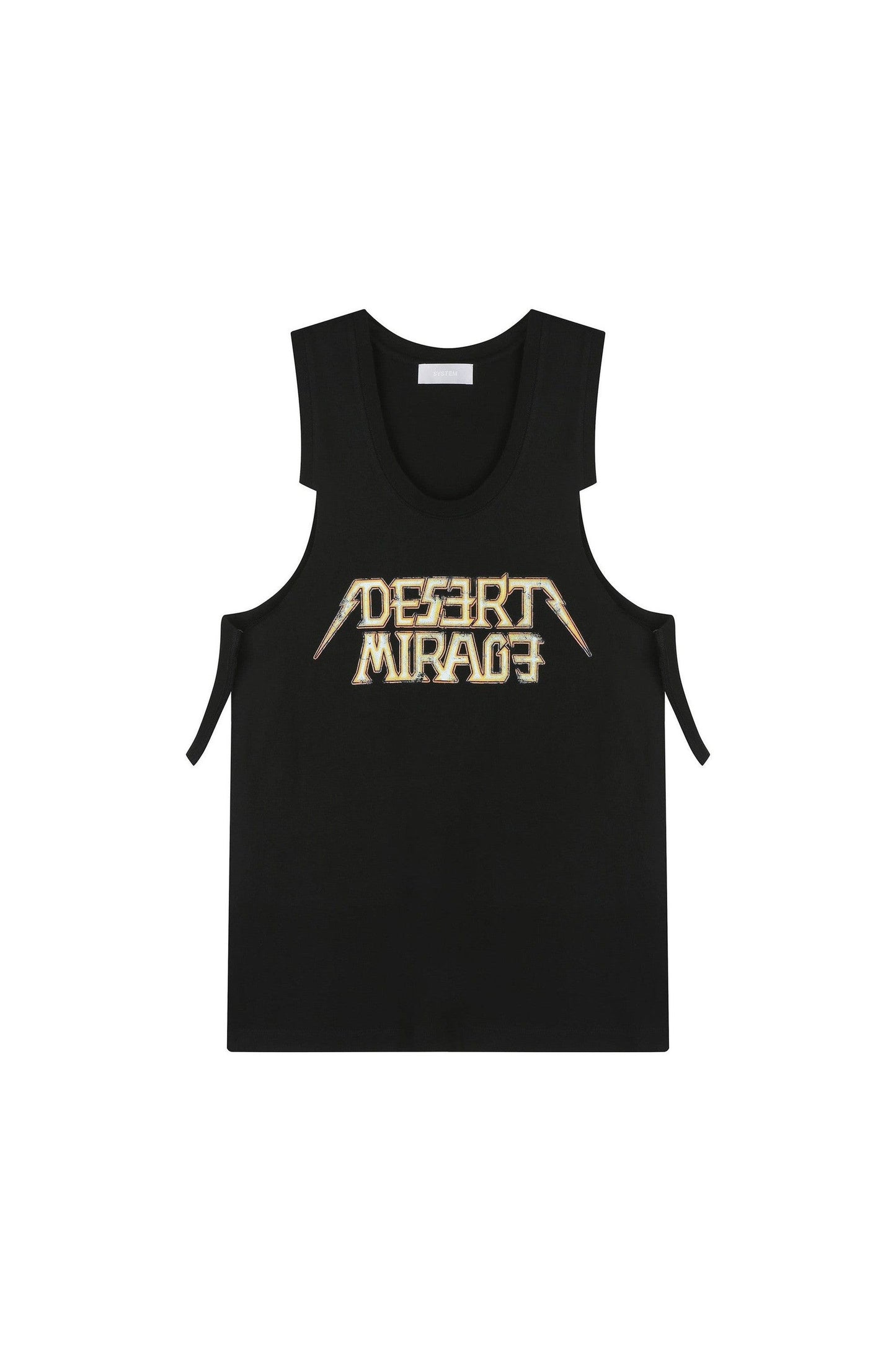 Men's Cutting Printed Sleeveless Tank Top System