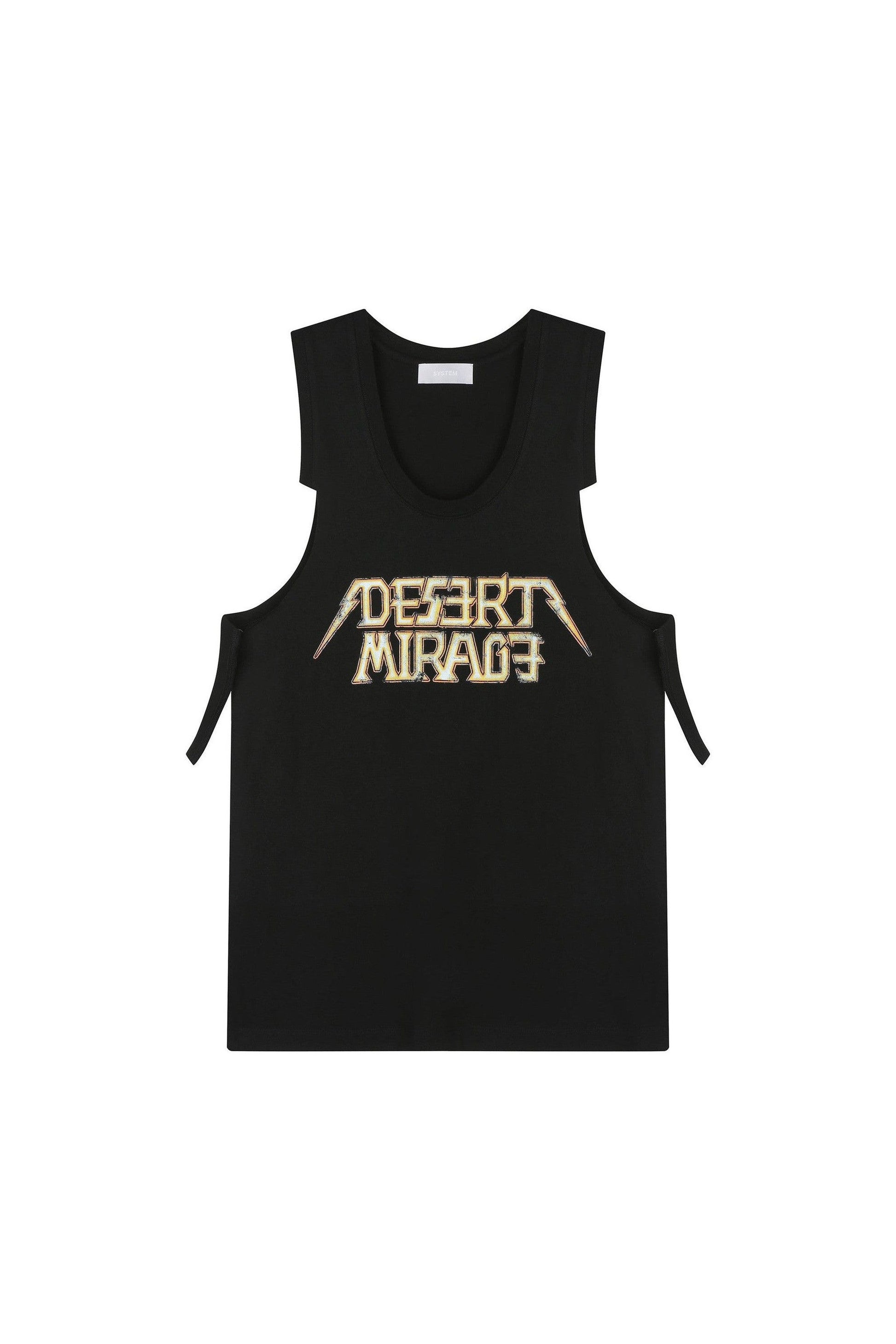 Men's Cutting Printed Sleeveless Tank Top System