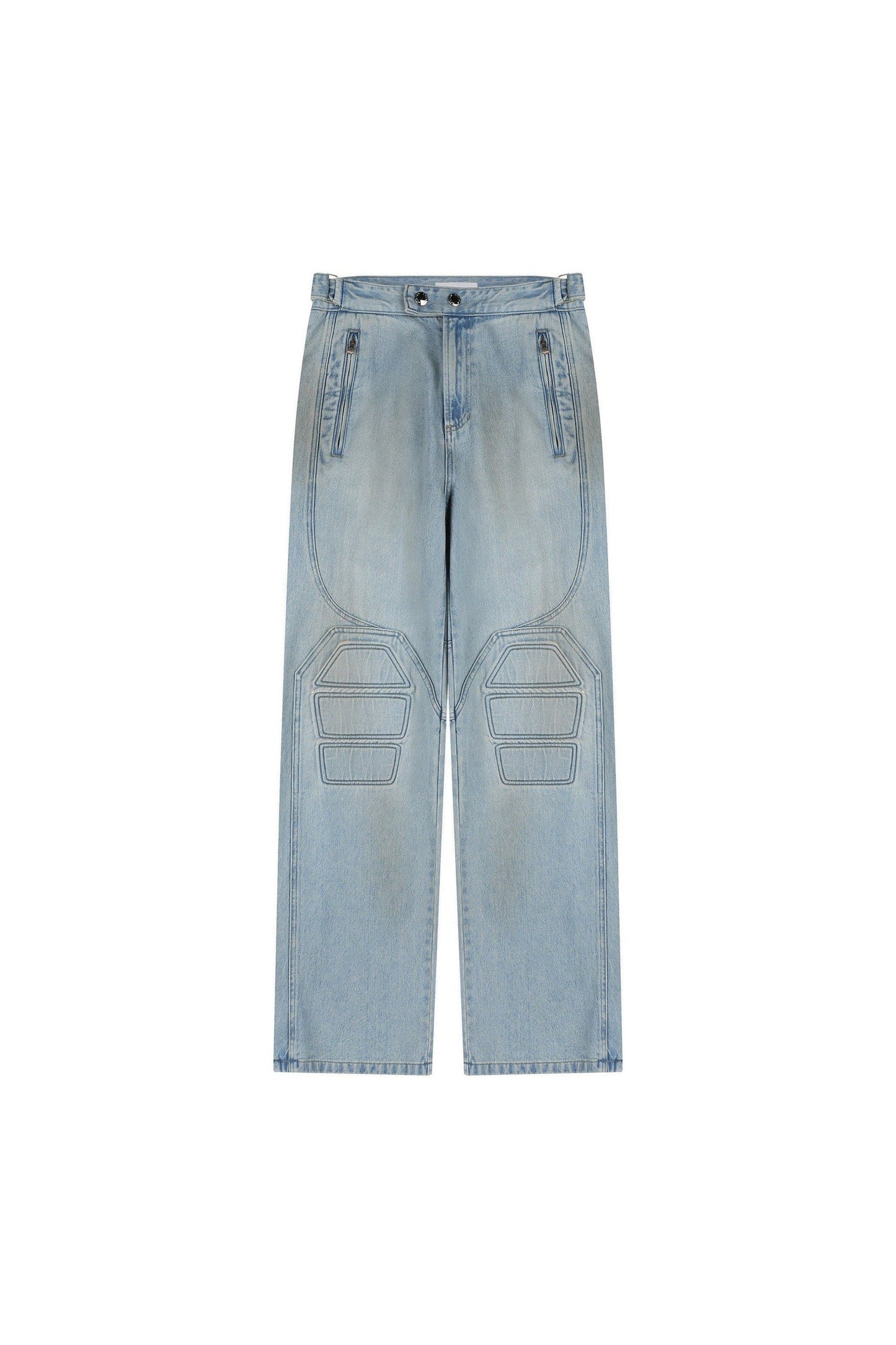 Motorcycle Wide Denim Pants System