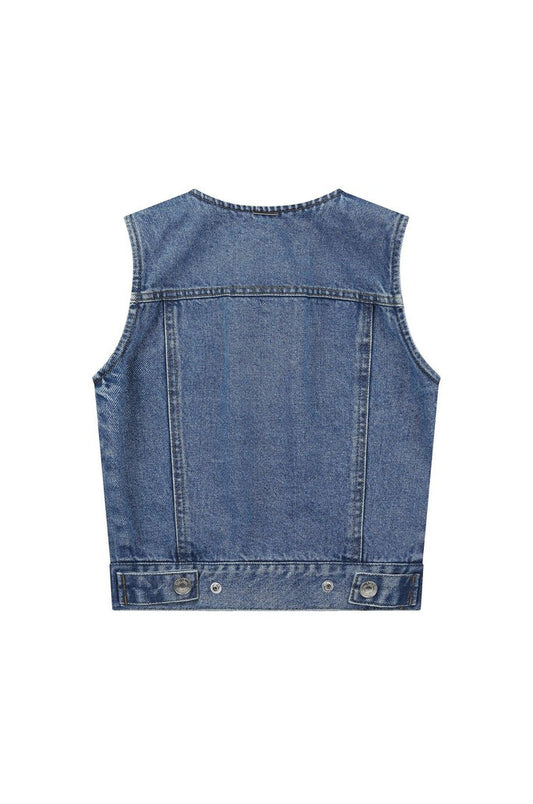 Non-Collar Denim Top System