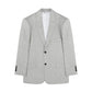 Notched Lapel Grey Set Up Jacket System