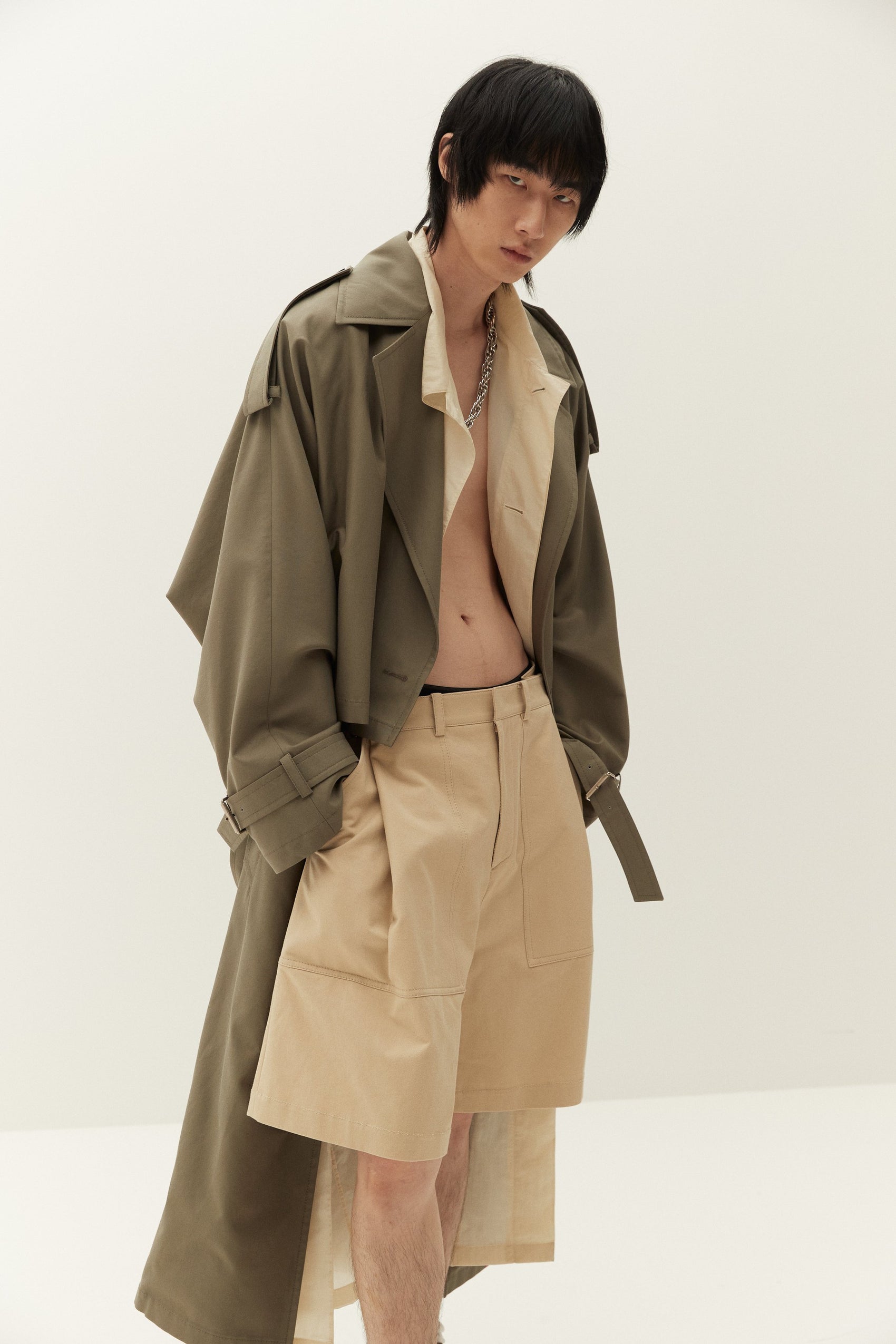 Oversiezed Layered Trench Coat System