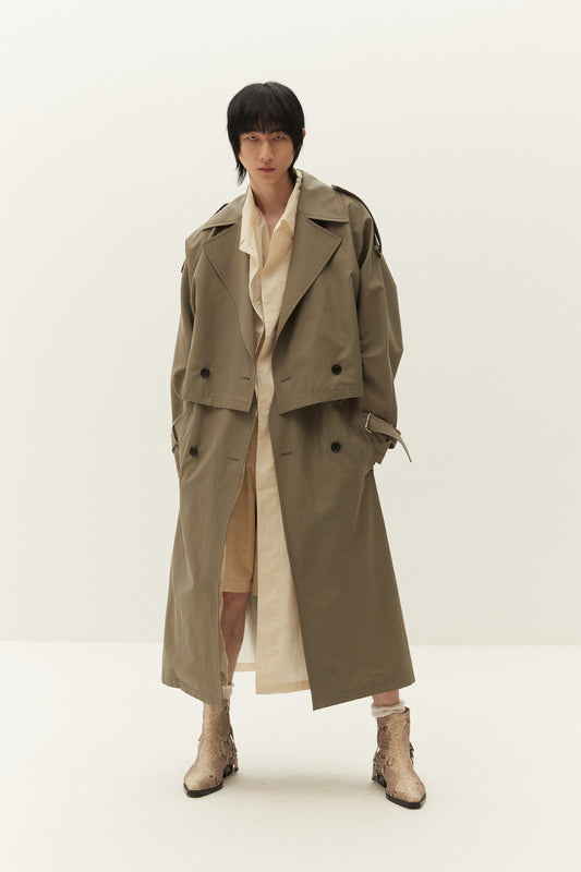 Oversiezed Layered Trench Coat System