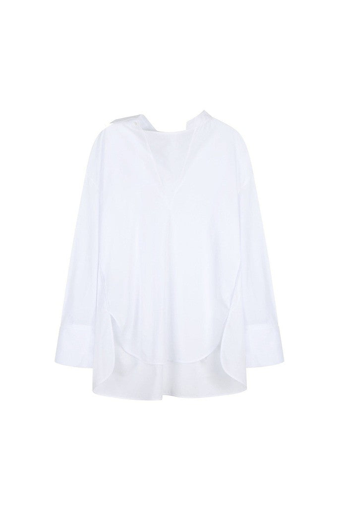 Oversized Asymmetric Collar Shirt System