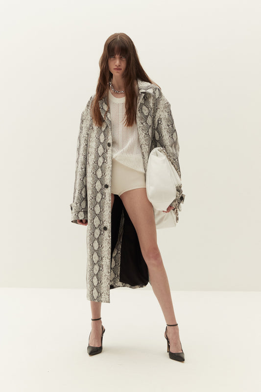 Oversized Python Mac Coat System