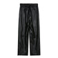Motocycle Faux Leather Pants