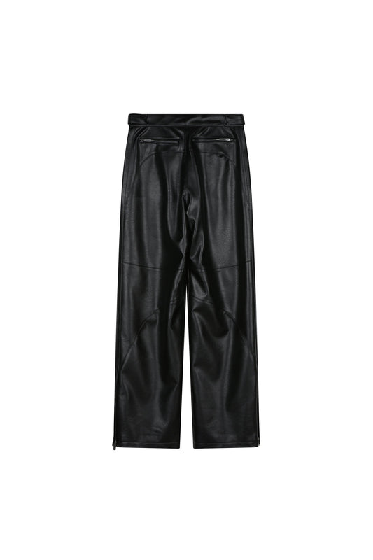 Motocycle Faux Leather Pants