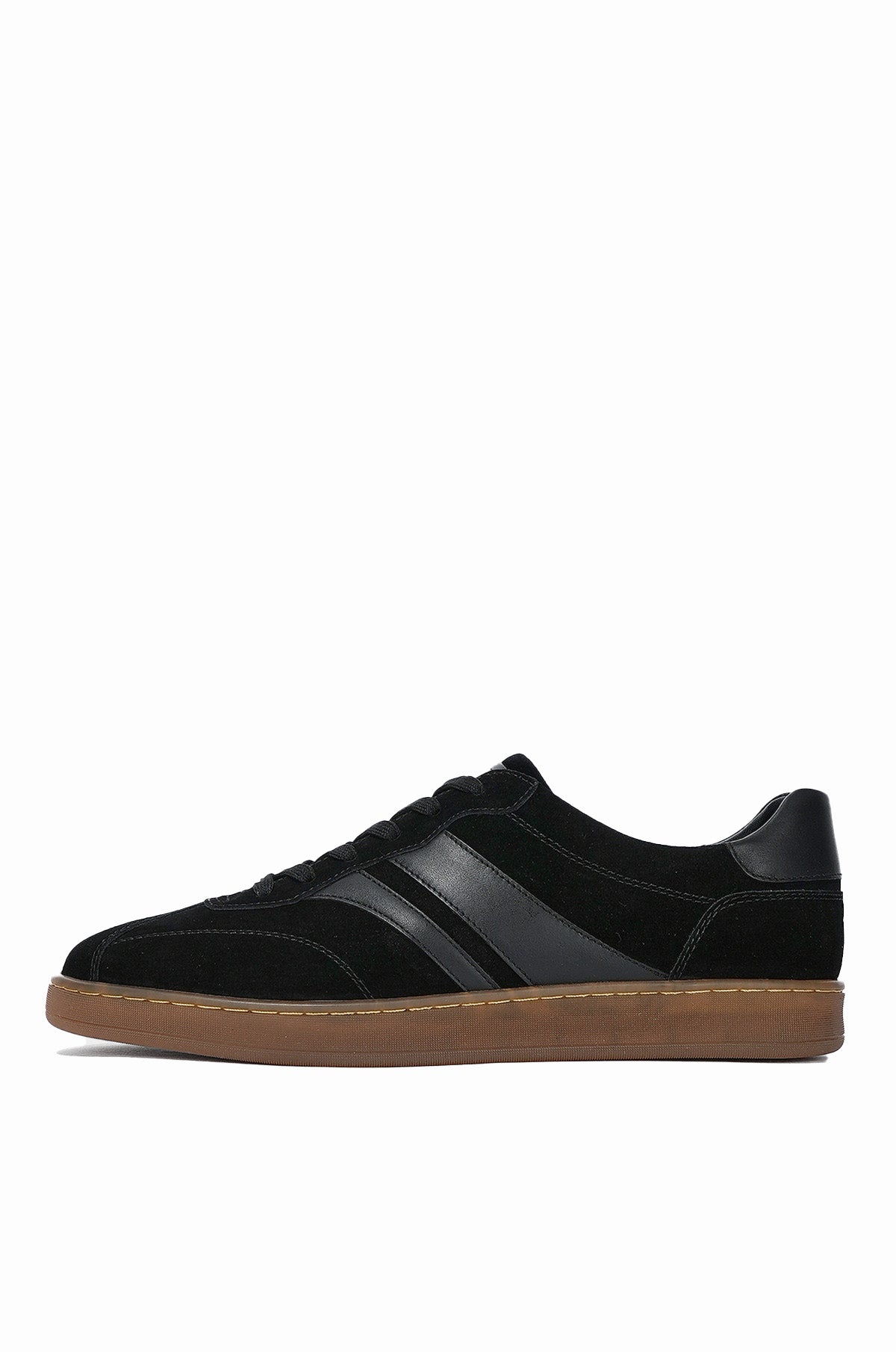 Contrast Texture Cowhide Sneakers