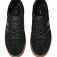 Contrast Texture Cowhide Sneakers