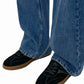 Contrast Texture Cowhide Sneakers