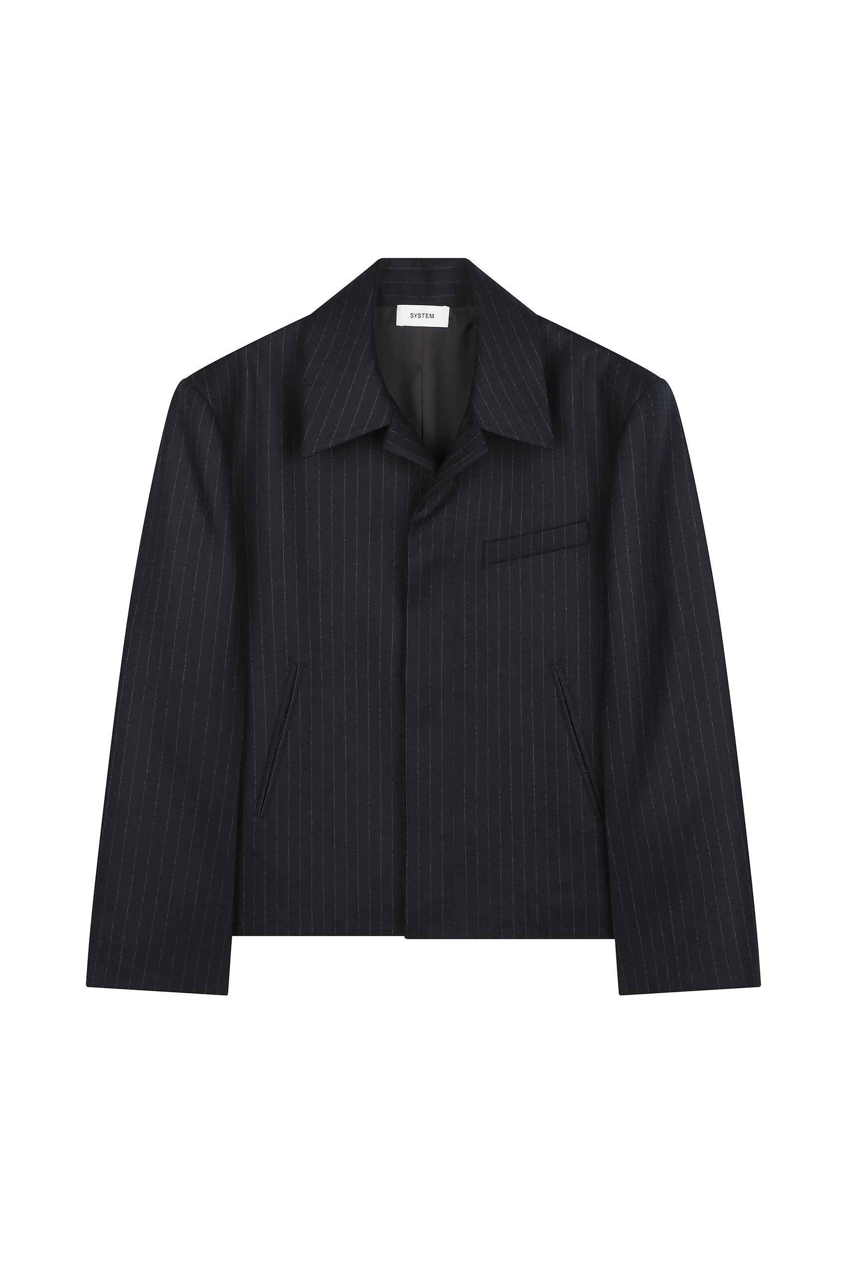 Pinstripe Shorts Jacket