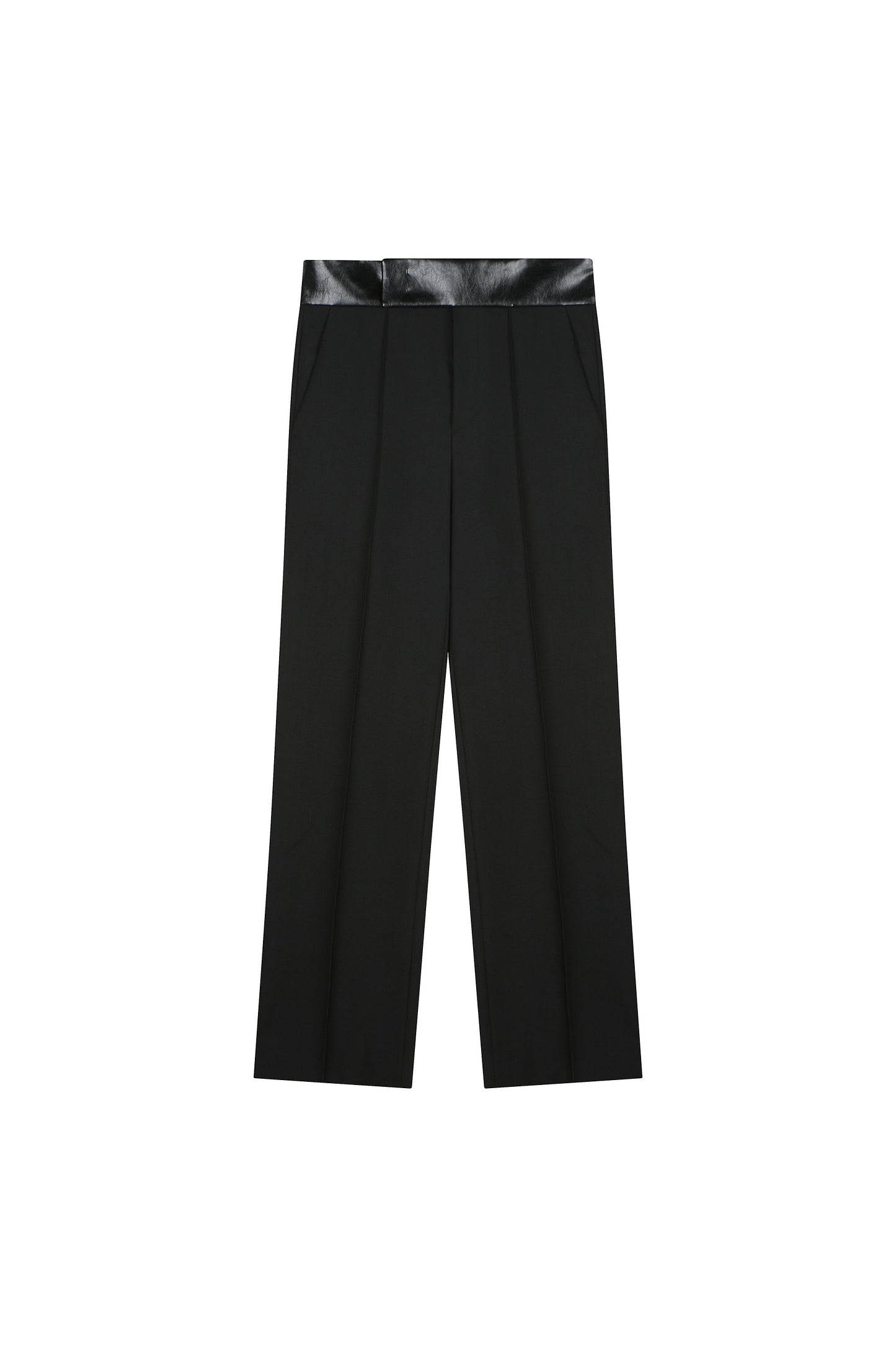 Leather Detailed Tuxedo Pants