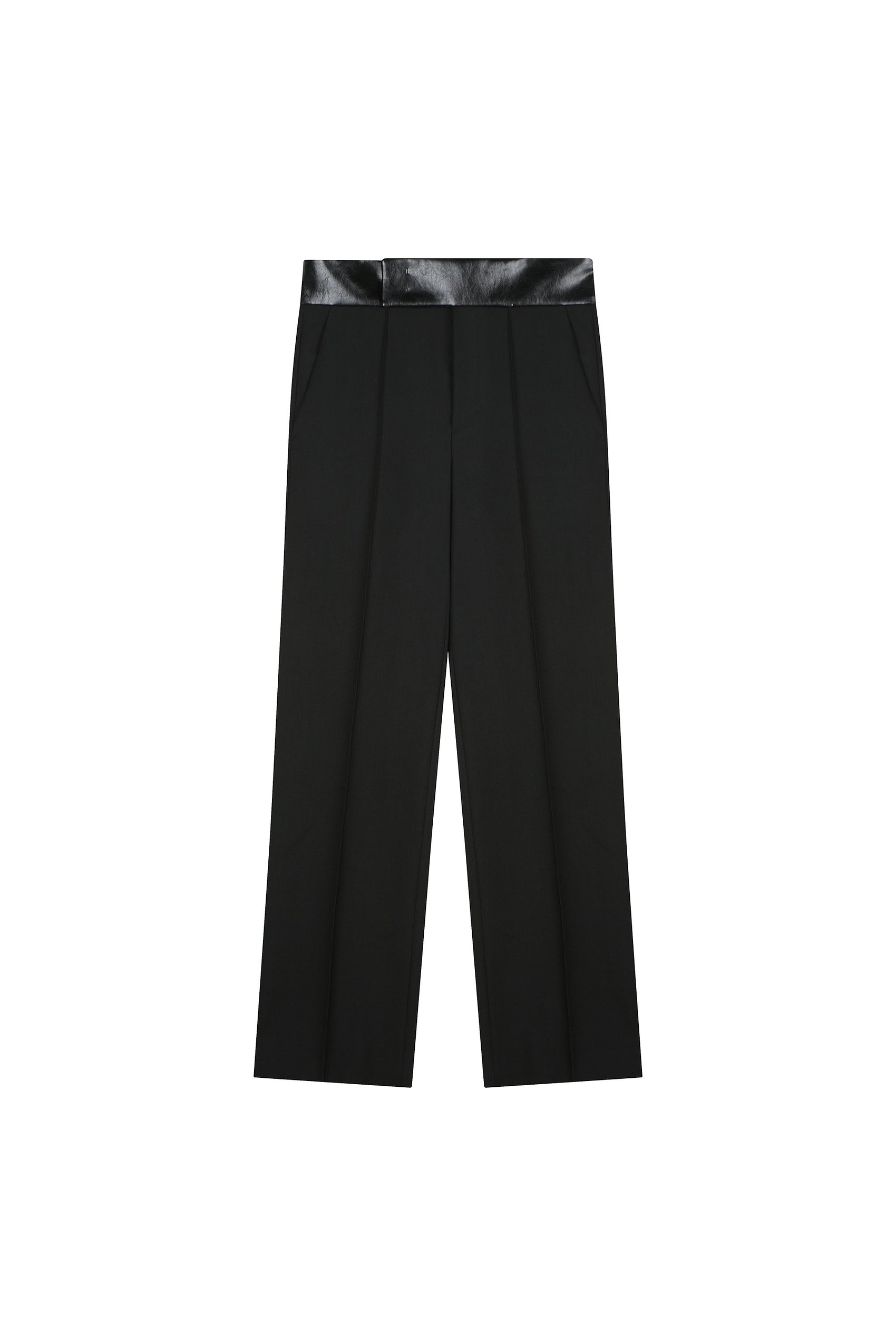 Leather Detailed Tuxedo Pants